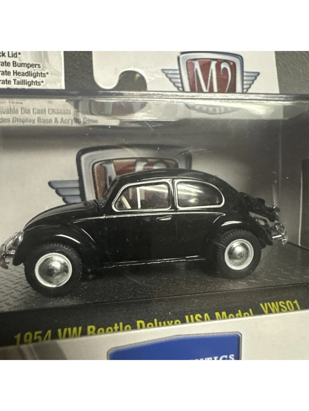 M2 Machines Auto-Thentics 1954 VW Beetle Deluxe USA Model VWSO1 Black Bug